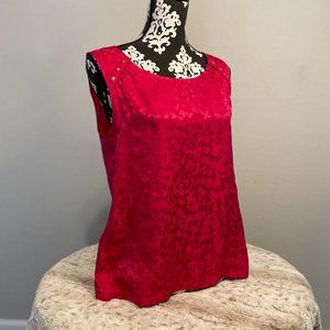 Marc by Marc Jacobs Womens Top Pink Sleeveless Silk Blouse (M)